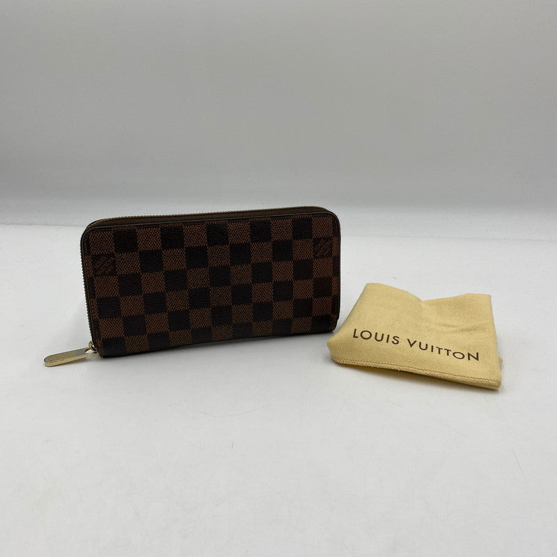 【中古品】【メンズ/レディース】 LOUIS VUITTON ルイ・ヴィトン ダミエ ジッピー ウォレット N41661 長財布 ロングウォレット ラウンドファスナー 179-250912-ks-07-fuz カラー：エベヌ 万代Net店