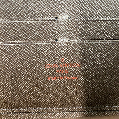 【中古品】【メンズ/レディース】 LOUIS VUITTON ルイ・ヴィトン ダミエ ジッピー ウォレット N41661 長財布 ロングウォレット ラウンドファスナー 179-250912-ks-07-fuz カラー：エベヌ 万代Net店