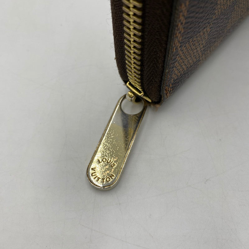 【中古品】【メンズ/レディース】 LOUIS VUITTON ルイ・ヴィトン ダミエ ジッピー ウォレット N41661 長財布 ロングウォレット ラウンドファスナー 179-250912-ks-07-fuz カラー：エベヌ 万代Net店