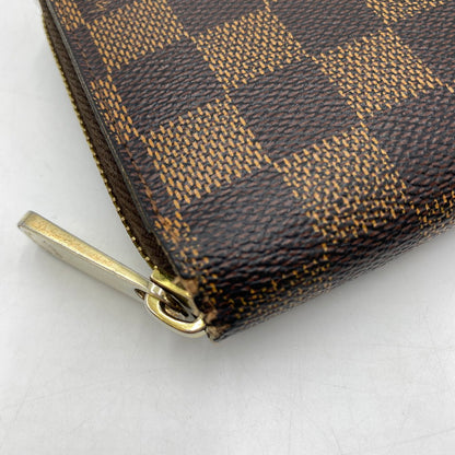 【中古品】【メンズ/レディース】 LOUIS VUITTON ルイ・ヴィトン ダミエ ジッピー ウォレット N41661 長財布 ロングウォレット ラウンドファスナー 179-250912-ks-07-fuz カラー：エベヌ 万代Net店