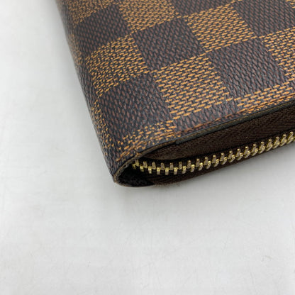 【中古品】【メンズ/レディース】 LOUIS VUITTON ルイ・ヴィトン ダミエ ジッピー ウォレット N41661 長財布 ロングウォレット ラウンドファスナー 179-250912-ks-07-fuz カラー：エベヌ 万代Net店