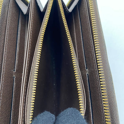 【中古品】【メンズ/レディース】 LOUIS VUITTON ルイ・ヴィトン ダミエ ジッピー ウォレット N41661 長財布 ロングウォレット ラウンドファスナー 179-250912-ks-07-fuz カラー：エベヌ 万代Net店