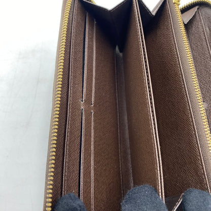 【中古品】【メンズ/レディース】 LOUIS VUITTON ルイ・ヴィトン ダミエ ジッピー ウォレット N41661 長財布 ロングウォレット ラウンドファスナー 179-250912-ks-07-fuz カラー：エベヌ 万代Net店