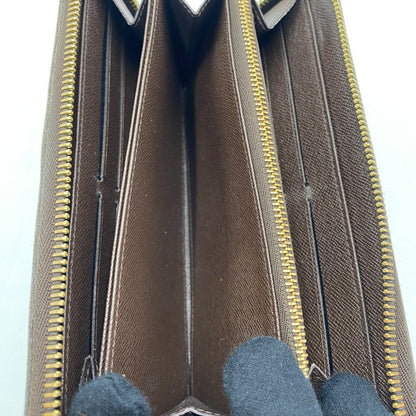 【中古品】【メンズ/レディース】 LOUIS VUITTON ルイ・ヴィトン ダミエ ジッピー ウォレット N41661 長財布 ロングウォレット ラウンドファスナー 179-250912-ks-07-fuz カラー：エベヌ 万代Net店
