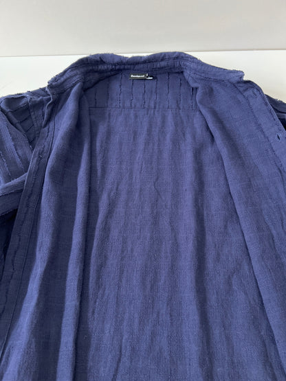 【中古品】【メンズ】 DESIGUAL デジグアル 25SMCW245096 テクスチャシャツ 長袖シャツ ロングスリーブ 147-260924-AS-2-hon サイズ：L カラー：ネイビー 万代Net店