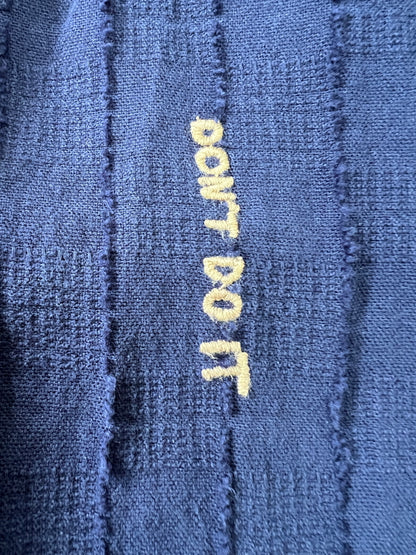【中古品】【メンズ】 DESIGUAL デジグアル 25SMCW245096 テクスチャシャツ 長袖シャツ ロングスリーブ 147-260924-AS-2-hon サイズ：L カラー：ネイビー 万代Net店
