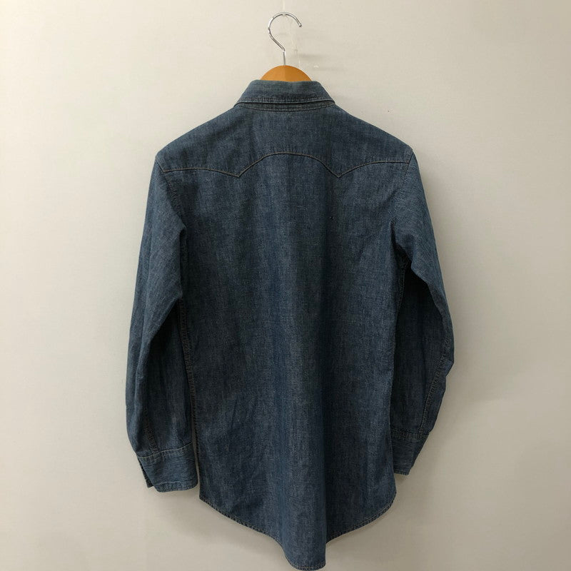 【中古品】【メンズ】 USED 70’s L/S WESTERN SHIRT VINTAGE 70年代 ロングスリーブ ウエスタン シャツ ヴィンテージ 長袖 トップス 145-250917-KS-20-tei サイズ：M カラー：インディゴ 万代Net店