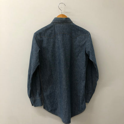 【中古品】【メンズ】 USED 70’s L/S WESTERN SHIRT VINTAGE 70年代 ロングスリーブ ウエスタン シャツ ヴィンテージ 長袖 トップス 145-250917-KS-20-tei サイズ：M カラー：インディゴ 万代Net店