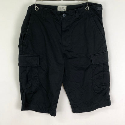 【中古品】【メンズ】 AVIREX アヴィレックス HALF CARGO PANTS 6166118 ハーフ カーゴ パンツ ボトムス ショーツ 156-251127-ts-33-tei サイズ：2XL カラー：ブラック 万代Net店