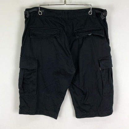 【中古品】【メンズ】 AVIREX アヴィレックス HALF CARGO PANTS 6166118 ハーフ カーゴ パンツ ボトムス ショーツ 156-251127-ts-33-tei サイズ：2XL カラー：ブラック 万代Net店