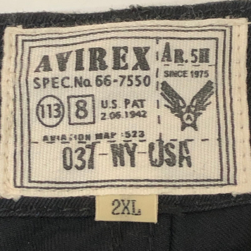 【中古品】【メンズ】 AVIREX アヴィレックス HALF CARGO PANTS 6166118 ハーフ カーゴ パンツ ボトムス ショーツ 156-251127-ts-33-tei サイズ：2XL カラー：ブラック 万代Net店
