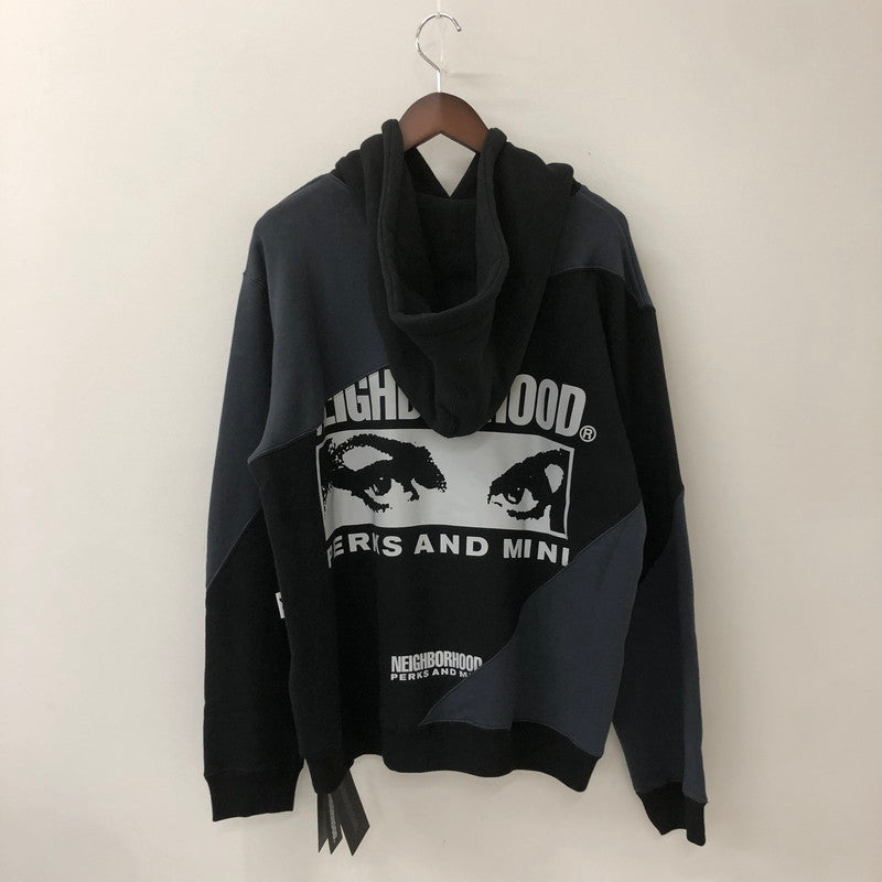 【中古品】【メンズ】 NEIGHBORHOOD ネイバーフッド × PERKS AND MINI パークスアンドミニ 別注 コラボ PULLOVER HOODIE 192MBPMN-CSM01S プルオーバー フーディ 長袖 トップス パーカー 142-250912-yo-08-tei サイズ：M カラー：ブラック 万代Net店
