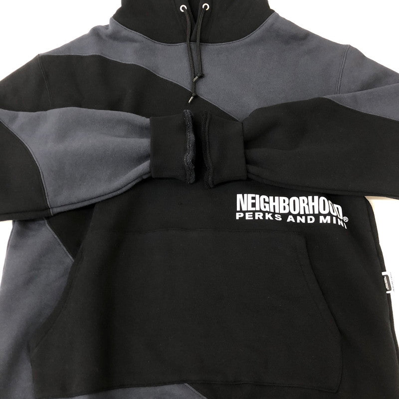 【中古品】【メンズ】 NEIGHBORHOOD ネイバーフッド × PERKS AND MINI パークスアンドミニ 別注 コラボ PULLOVER HOODIE 192MBPMN-CSM01S プルオーバー フーディ 長袖 トップス パーカー 142-250912-yo-08-tei サイズ：M カラー：ブラック 万代Net店