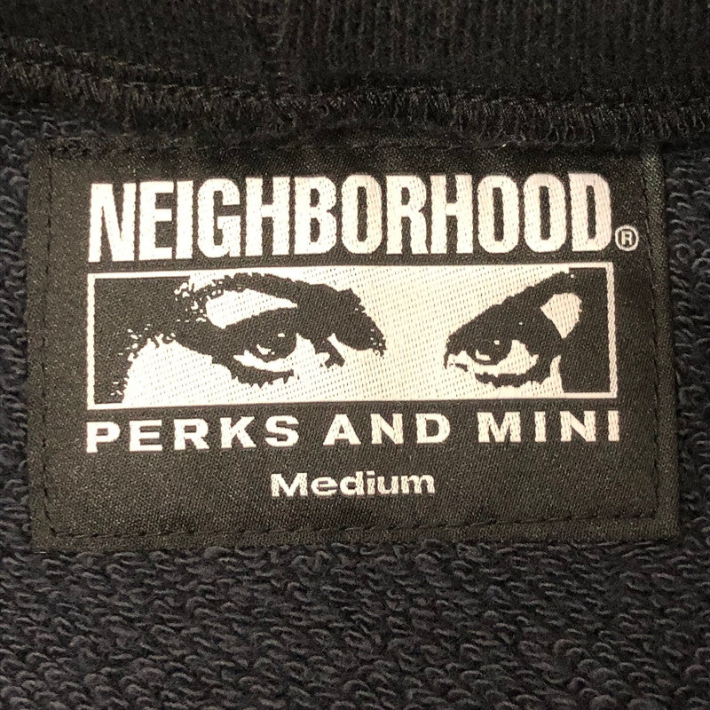 【中古品】【メンズ】 NEIGHBORHOOD ネイバーフッド × PERKS AND MINI パークスアンドミニ 別注 コラボ PULLOVER HOODIE 192MBPMN-CSM01S プルオーバー フーディ 長袖 トップス パーカー 142-250912-yo-08-tei サイズ：M カラー：ブラック 万代Net店