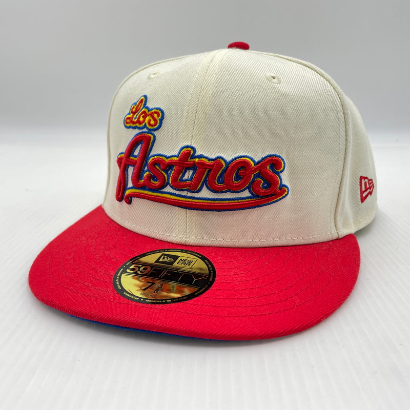 【中古品】【メンズ】 NEW ERA ニューエラ HOUSTON ASTROS MLB BB CAP ヒューストン アストロズ キャップ 帽子 ツートーンキャップ 185-260805-ko-01-tei サイズ：58.7cm カラー：アイボリー/レッド 万代Net店