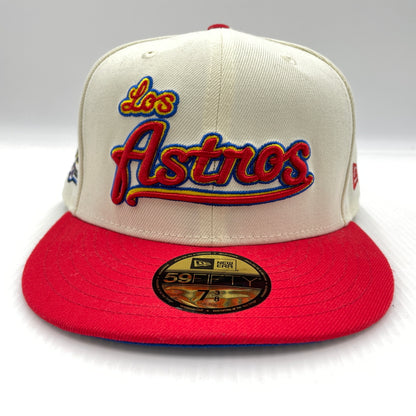 【中古品】【メンズ】 NEW ERA ニューエラ HOUSTON ASTROS MLB BB CAP ヒューストン アストロズ キャップ 帽子 ツートーンキャップ 185-260805-ko-01-tei サイズ：58.7cm カラー：アイボリー/レッド 万代Net店