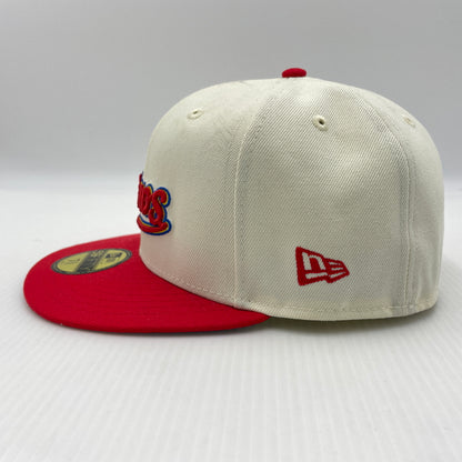 【中古品】【メンズ】 NEW ERA ニューエラ HOUSTON ASTROS MLB BB CAP ヒューストン アストロズ キャップ 帽子 ツートーンキャップ 185-260805-ko-01-tei サイズ：58.7cm カラー：アイボリー/レッド 万代Net店