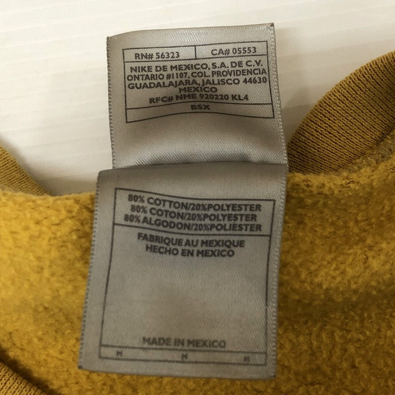 【中古品】【メンズ】 NIKE ナイキ 90’s ONE POINT LOGO SWEAT 90年代 ワンポイント ロゴ スウェット 長袖 トップス トレーナー 148-251125-yo-20-tei サイズ：M カラー：イエロー 万代Net店