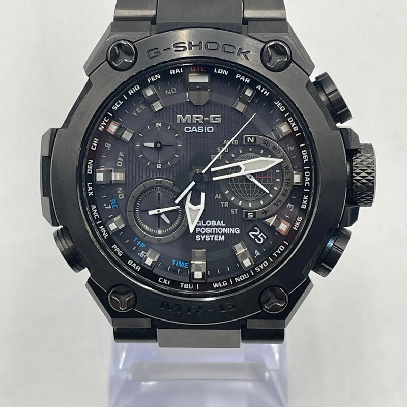 【中古品】【メンズ】 CASIO カシオ G-SHOCK FULL METAL TOUGHSOLAR MRG-G1000 SERIES MRG-G1000B-1AJR ジーショック フルメタル タフソーラー 腕時計 GPS 電波ソーラー 196-251025-yy-05-tei カラー：ブラック 万代Net店