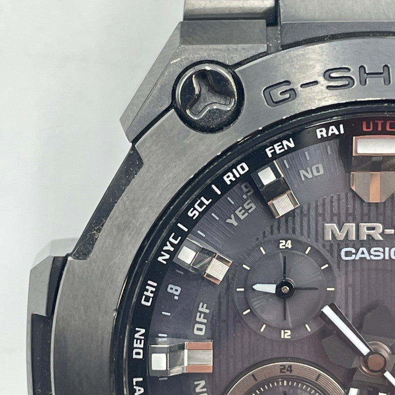 【中古品】【メンズ】 CASIO カシオ G-SHOCK FULL METAL TOUGHSOLAR MRG-G1000 SERIES MRG-G1000B-1AJR ジーショック フルメタル タフソーラー 腕時計 GPS 電波ソーラー 196-251025-yy-05-tei カラー：ブラック 万代Net店