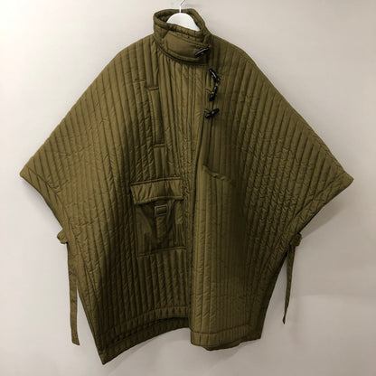 【中古品】【レディース】 LA PEAU DE GEM ラポドゥジェム QUILTED PONCHO GEM-521 キルティング ポンチョ ライトアウター 169-250917-KS-26-tei サイズ：F カラー：カーキ 万代Net店