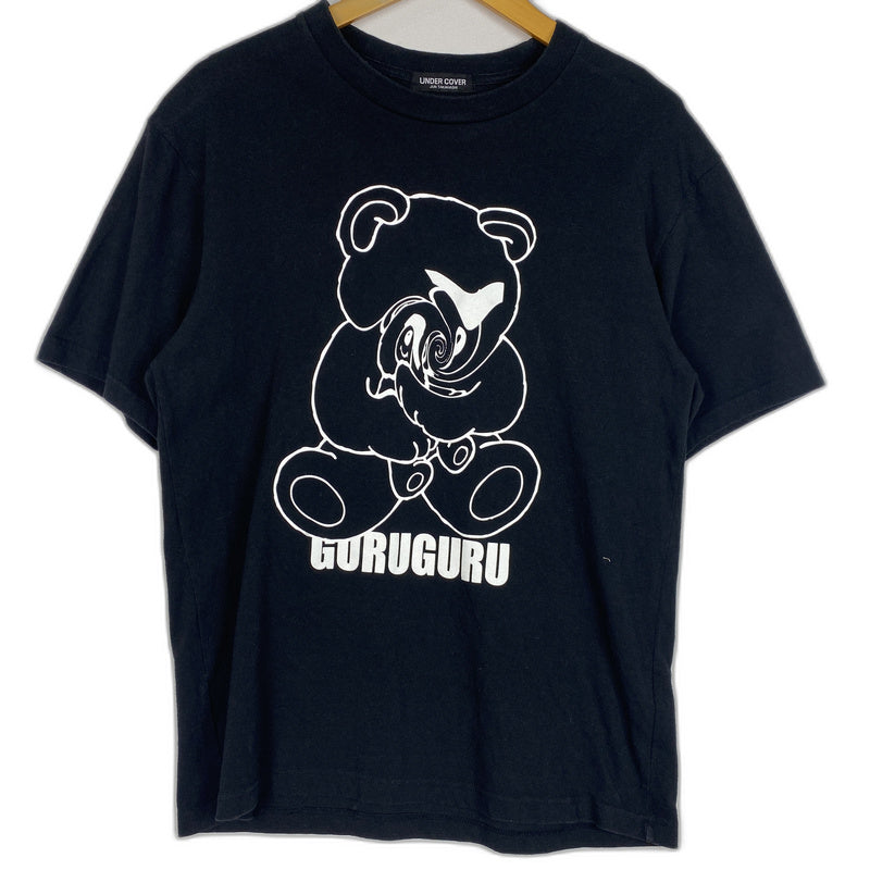 【中古品】【メンズ】 UNDERCOVER アンダーカバー GURUGURU BEAR S/S TEE グルグル ベアー ショートスリーブ Tシャツ トップス 半袖 140-260124-ko-20-tei サイズ：2 カラー：ブラック 万代Net店