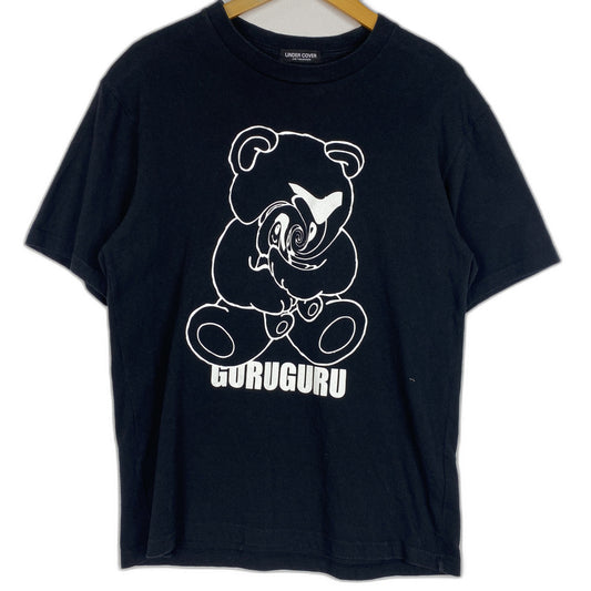 【中古品】【メンズ】 UNDERCOVER アンダーカバー GURUGURU BEAR S/S TEE グルグル ベアー ショートスリーブ Tシャツ トップス 半袖 140-260124-ko-20-tei サイズ：2 カラー：ブラック 万代Net店
