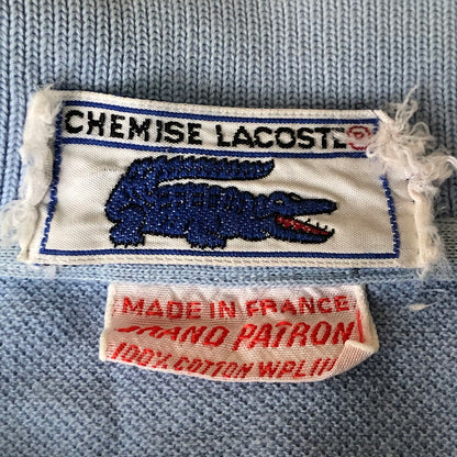 【現状渡し品】【メンズ】 CHEMISE LACOSTE シュミーズ ラコステ 70's PORO SHIRT VINTAGE 70年代 ポロシャツ 半袖 トップス ヴィンテージ フランス製 147-251021-ks-17-tei サイズ：不明 カラー：ブルー 万代Net店