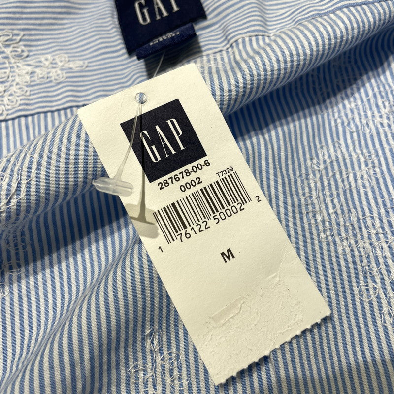【中古品】【メンズ】 GAP ギャップ 90’s CLASSIC FIT STRIPE SHIRT 90年代 クラシックフィット ストライプ シャツ 長袖 トップス 147-260806-yo-16-tei サイズ：M カラー：ライトブルー 万代Net店