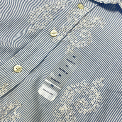 【中古品】【メンズ】 GAP ギャップ 90’s CLASSIC FIT STRIPE SHIRT 90年代 クラシックフィット ストライプ シャツ 長袖 トップス 147-260806-yo-16-tei サイズ：M カラー：ライトブルー 万代Net店