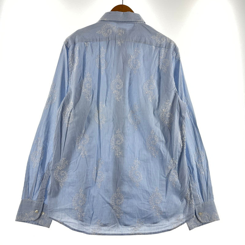【中古品】【メンズ】 GAP ギャップ 90’s CLASSIC FIT STRIPE SHIRT 90年代 クラシックフィット ストライプ シャツ 長袖 トップス 147-260806-yo-16-tei サイズ：M カラー：ライトブルー 万代Net店