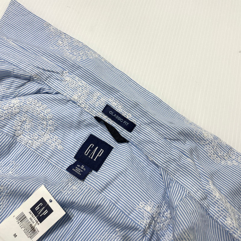 【中古品】【メンズ】 GAP ギャップ 90’s CLASSIC FIT STRIPE SHIRT 90年代 クラシックフィット ストライプ シャツ 長袖 トップス 147-260806-yo-16-tei サイズ：M カラー：ライトブルー 万代Net店