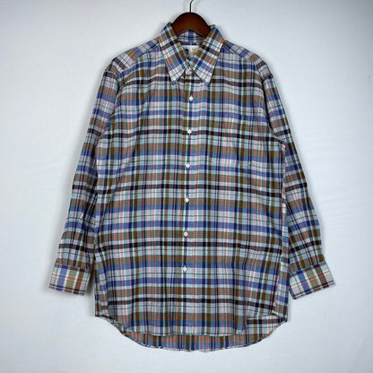 【中古品】【メンズ】 ALAN FLUSSER アランフラッサー 80's L/S CHECK SHIRT VINTAGE BMJ-CHDAF-SM-0110 80年代 ロングスリーブ チェックシャツ 長袖 トップス ヴィンテージ 145-251229-yo-08-tei サイズ：LL カラー：マルチ 万代Net店
