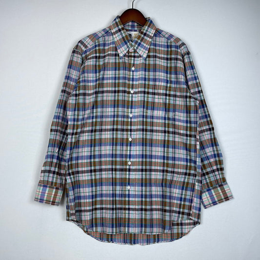 【中古品】【メンズ】 ALAN FLUSSER アランフラッサー 80's L/S CHECK SHIRT VINTAGE BMJ-CHDAF-SM-0110 80年代 ロングスリーブ チェックシャツ 長袖 トップス ヴィンテージ 145-251229-yo-08-tei サイズ：LL カラー：マルチ 万代Net店