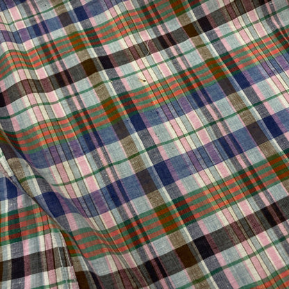 【中古品】【メンズ】 ALAN FLUSSER アランフラッサー 80's L/S CHECK SHIRT VINTAGE BMJ-CHDAF-SM-0110 80年代 ロングスリーブ チェックシャツ 長袖 トップス ヴィンテージ 145-251229-yo-08-tei サイズ：LL カラー：マルチ 万代Net店