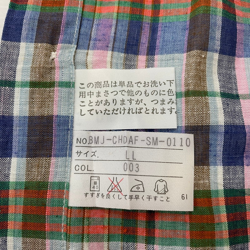 【中古品】【メンズ】 ALAN FLUSSER アランフラッサー 80's L/S CHECK SHIRT VINTAGE BMJ-CHDAF-SM-0110 80年代 ロングスリーブ チェックシャツ 長袖 トップス ヴィンテージ 145-251229-yo-08-tei サイズ：LL カラー：マルチ 万代Net店