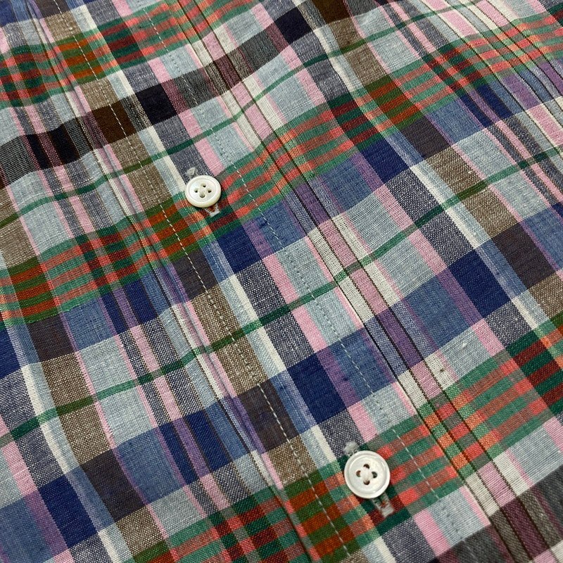 【中古品】【メンズ】 ALAN FLUSSER アランフラッサー 80's L/S CHECK SHIRT VINTAGE BMJ-CHDAF-SM-0110 80年代 ロングスリーブ チェックシャツ 長袖 トップス ヴィンテージ 145-251229-yo-08-tei サイズ：LL カラー：マルチ 万代Net店