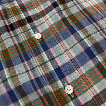 【中古品】【メンズ】 ALAN FLUSSER アランフラッサー 80's L/S CHECK SHIRT VINTAGE BMJ-CHDAF-SM-0110 80年代 ロングスリーブ チェックシャツ 長袖 トップス ヴィンテージ 145-251229-yo-08-tei サイズ：LL カラー：マルチ 万代Net店