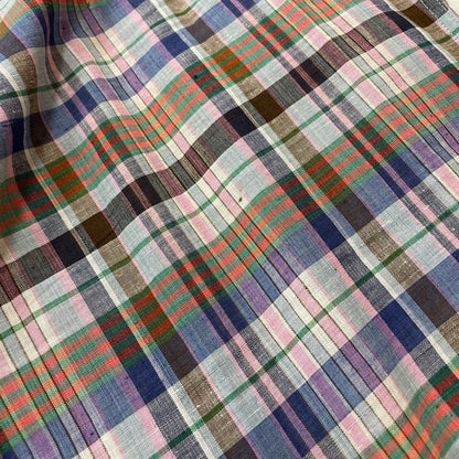 【中古品】【メンズ】 ALAN FLUSSER アランフラッサー 80's L/S CHECK SHIRT VINTAGE BMJ-CHDAF-SM-0110 80年代 ロングスリーブ チェックシャツ 長袖 トップス ヴィンテージ 145-251229-yo-08-tei サイズ：LL カラー：マルチ 万代Net店