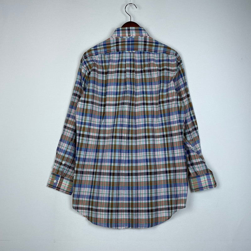 【中古品】【メンズ】 ALAN FLUSSER アランフラッサー 80's L/S CHECK SHIRT VINTAGE BMJ-CHDAF-SM-0110 80年代 ロングスリーブ チェックシャツ 長袖 トップス ヴィンテージ 145-251229-yo-08-tei サイズ：LL カラー：マルチ 万代Net店