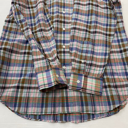 【中古品】【メンズ】 ALAN FLUSSER アランフラッサー 80's L/S CHECK SHIRT VINTAGE BMJ-CHDAF-SM-0110 80年代 ロングスリーブ チェックシャツ 長袖 トップス ヴィンテージ 145-251229-yo-08-tei サイズ：LL カラー：マルチ 万代Net店