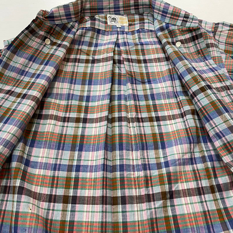 【中古品】【メンズ】 ALAN FLUSSER アランフラッサー 80's L/S CHECK SHIRT VINTAGE BMJ-CHDAF-SM-0110 80年代 ロングスリーブ チェックシャツ 長袖 トップス ヴィンテージ 145-251229-yo-08-tei サイズ：LL カラー：マルチ 万代Net店