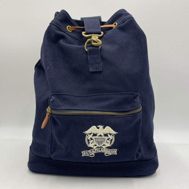 【中古品】【メンズ】 POLO RALPH LAUREN ポロ・ラルフローレン ONE SHOULDER BAG ワンショルダーバッグ カバン 巾着型 188-251231-ko-04-tei カラー：ネイビー 万代Net店
