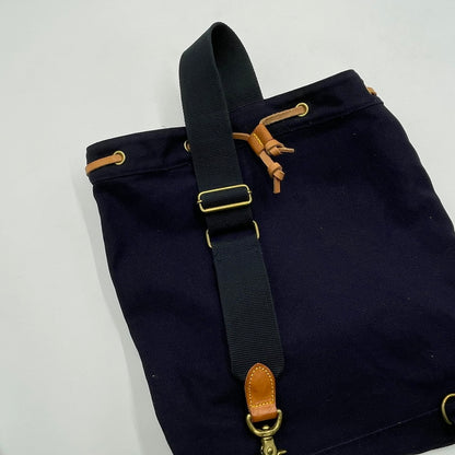 【中古品】【メンズ】 POLO RALPH LAUREN ポロ・ラルフローレン ONE SHOULDER BAG ワンショルダーバッグ カバン 巾着型 188-251231-ko-04-tei カラー：ネイビー 万代Net店