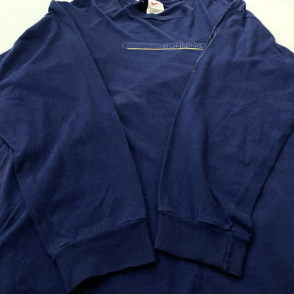 【現状渡し品】【メンズ】 NIKE ナイキ 90's L/S TEE 90年代 ロングスリーブ Tシャツ 長袖 トップス 148-260720-sa-12-tei サイズ：L カラー：ネイビー 万代Net店