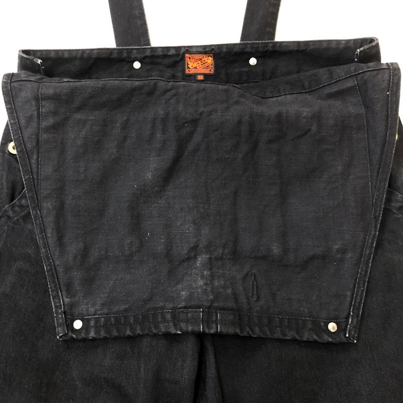 【中古品】【メンズ】 CALEE キャリー DENIM OVERALL デニム オーバーオール ボトムス パンツ 145-250917-KS-27-tei サイズ：32 カラー：ブラック 万代Net店