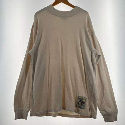 【中古品】【メンズ】 BANANA REPUBLIC バナナ リパブリック 80's-90's MOCK NECK L/S SWEAT 80～90年代 モックネック ロングスリーブ スウェット 長袖 トップス トレーナー 145-260807-sa-01-tei サイズ：L カラー：ホワイト 万代Net店