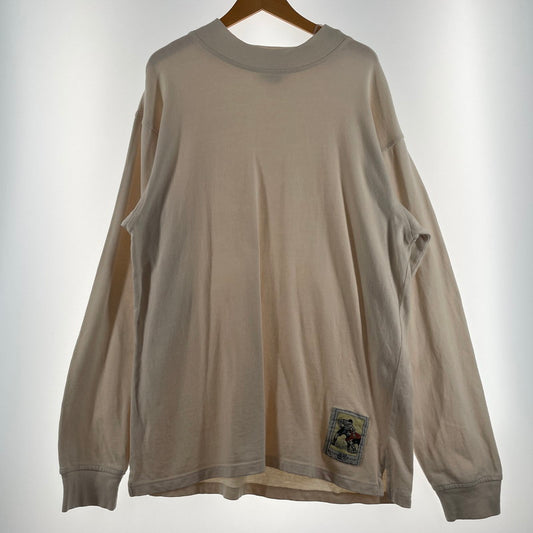 【中古品】【メンズ】 BANANA REPUBLIC バナナ リパブリック 80's-90's MOCK NECK L/S SWEAT 80～90年代 モックネック ロングスリーブ スウェット 長袖 トップス トレーナー 145-260807-sa-01-tei サイズ：L カラー：ホワイト 万代Net店