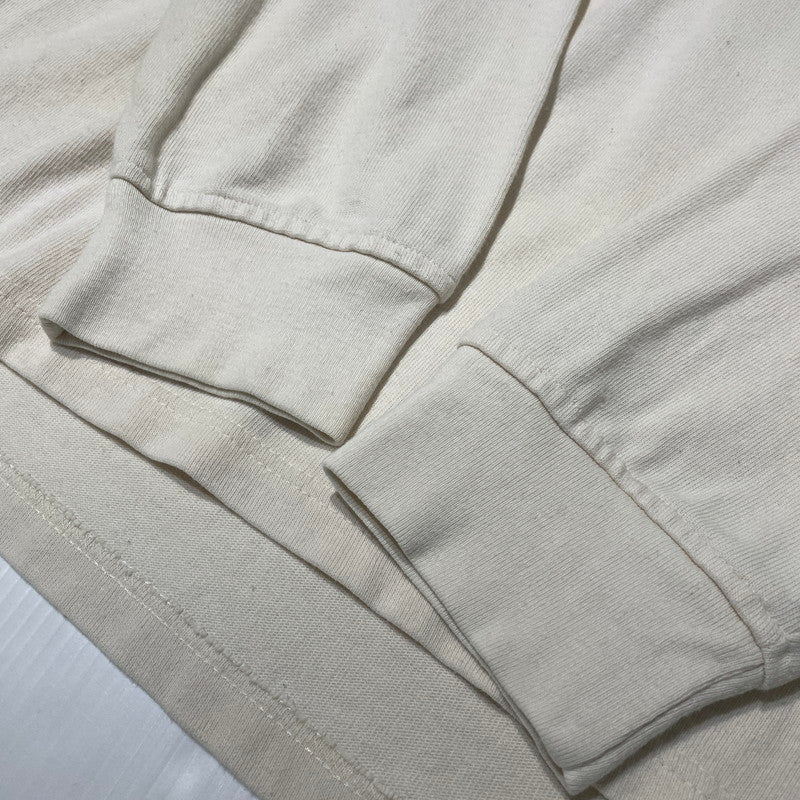 【中古品】【メンズ】 BANANA REPUBLIC バナナ リパブリック 80's-90's MOCK NECK L/S SWEAT 80～90年代 モックネック ロングスリーブ スウェット 長袖 トップス トレーナー 145-260807-sa-01-tei サイズ：L カラー：ホワイト 万代Net店
