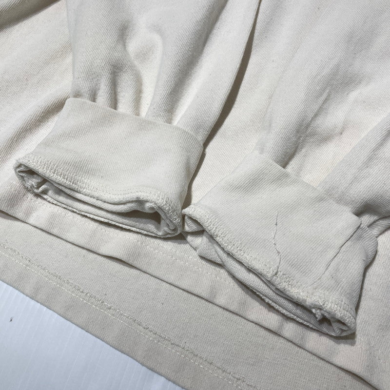 【中古品】【メンズ】 BANANA REPUBLIC バナナ リパブリック 80's-90's MOCK NECK L/S SWEAT 80～90年代 モックネック ロングスリーブ スウェット 長袖 トップス トレーナー 145-260807-sa-01-tei サイズ：L カラー：ホワイト 万代Net店